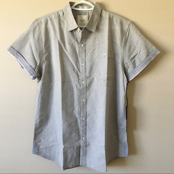 Six Lincoln New York Other - {Six Lincoln} Grey Slim Fit Button Down Shirt L